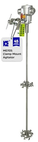 COSMOSTAR M0705 208 Liter / 55 Gallonen pneumatischer Rührwerk Klemmhalterung Tank Fass Trommelmischer | Trommelmischer 55 Gallonen, Farbrührwerk, pneumatische Halterungsmischer