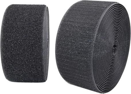 HSIULMY Ruban auto-agrippant non adhésif en nylon pour vêtements, couture, travaux manuels et projets de bricolage - 50 mm x 5 m