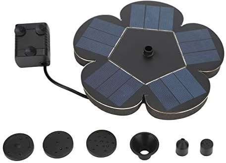 Fontaine Solaire, Pompe à Eau en Fleur de Prunier, Fontaines sur Pied de Style Fleur de Prunier