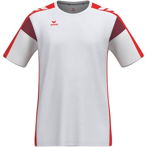 erima Camiseta Funcional Celebrate 125 (1082508) Unisex niños, Blanco/Rojo, 164