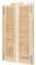Schwingtür Holztür Pendeltür Raumtrenner Salon Tür Schwingtür Holz Holztüren innen Doppeltür Kiefernholz Innentür Landhausstil Wandmontage (Holz, 107 * 61cm)