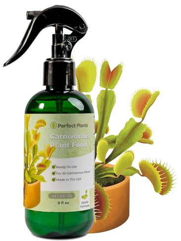 Premium Carnivorous Plant Food Spray by Perfect Plants | Plant Food Foliage Mist for Venus Fly Trap & Other Carnivorous Plants (8oz)