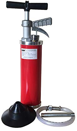 TongNS1 Sturalavandino Ad Aria Compressa Pistone A Alta Pressione Draga Drenatore Scarico Pulitore Pompa con 1 Testa di Conversione per WC Lavello Pavimento Lavabo Bagno