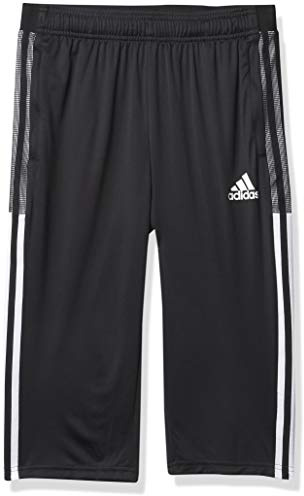 adidas unisex-child Tiro 21 3/4 Pants Black Large