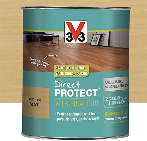 Vitrificateur parquet satin incolore direct protect (2,50) - Contenant (en L) : 2,50