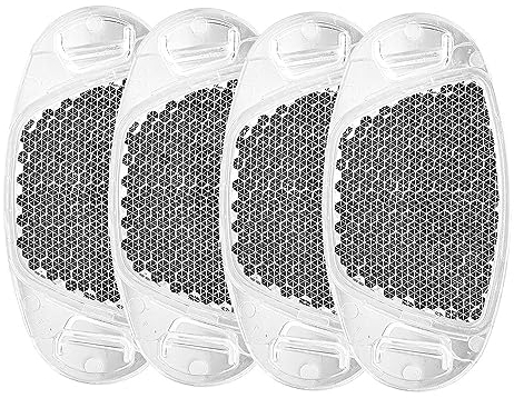 LATRAT 4 Stück Weiß Fahrrad Reflektoren, Bike Fahrrad Warnlicht, mit Starker Reflektionsfunktion, für Mountainbike Motorrad Kinder Fahrrad