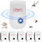 LYPPUL Repelente Ultrasónico de Plagas, 6 Pack Anti Mosquitos, Profesional ElectróNico Repelente Repelente Ultrasónico Mosquitos para Insectos, Moscas, Cucarachas
