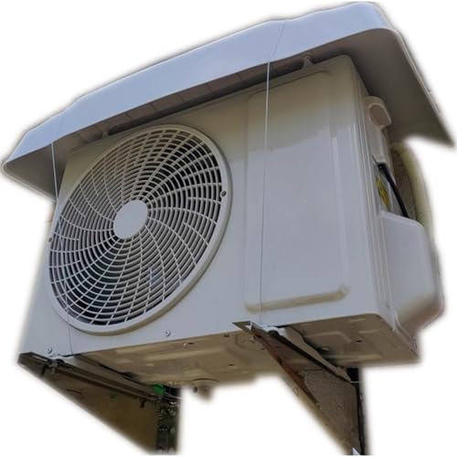 Rygcrud Cubierta De Condensador Grande, Toldo De Aire Acondicionado para Unidades Exteriores, Cubierta De PVC De 4 Mm De Espesor con 2 Cuerdas De Acero(110x46x15 cm)