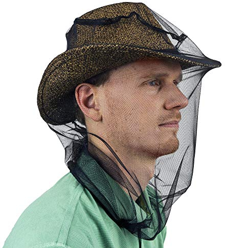 Filet Anti-Moustique pour la tête pour Protection Contre Les Insectes, Les Mouches et Les nuisibles - Filet en Maille de qualité pour Les Voyages, Le Camping, Le Jardinage, Les Safaris et la pêche
