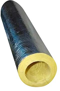 TRGCJGH Guaina Tubolare in Lana di Vetro, Materiale Isolante Tubo Vapore, Tubo in Lana di Roccia, Tubo Isolante,3 * 2in