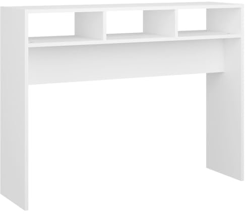 vidaXL Console Table White Engineered Wood Accent Couch End Side Hall