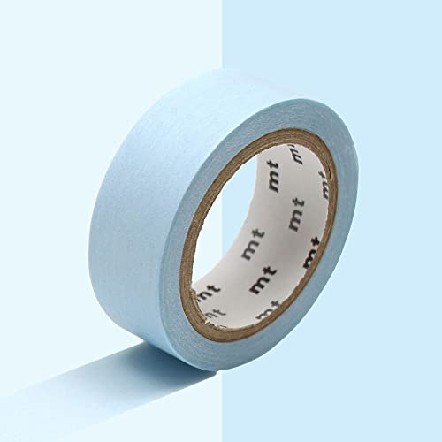 Masking Tape (MT) 1,5 cm Uni Pastel Bleu poudré