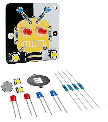 Treedix Projets de Pratique de Soudure DIY Kits d'Électronique Circuits Imprimés Tableau de Formation avec Batterie pour Débutants, Étudiants et Bricoleurs