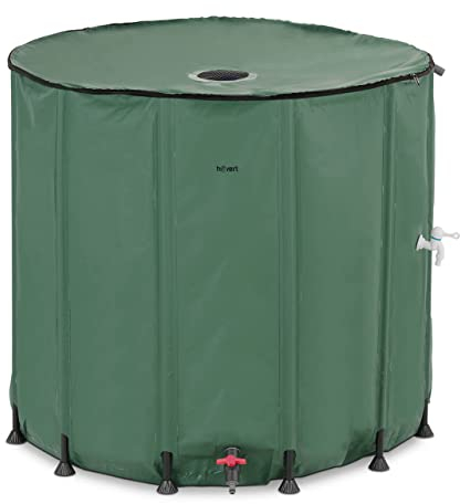 hillvert HT-WT-1000LN Faltbarer Regenwassertank 1000 l Regenwassertonne Wassertank Garten Regenwassertank oberirdisch