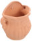 YARNOW Jardinières Murales pour Plantes D'extérieur Vase à Fleurs Mural Rustique Jardinières De Balcon Garde-Corps Suspendus Pot De Fleurs Mural Terre Cuite Poterie Argile Aneth Vert