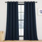 KGORGE Dunkelblau Vorhang 245 cm Lang Übergardinen Thermovorhang Hitzeschutz Verdunklungsgardine mit Ösen Blickdichte Gardinen Lichtundurchlässig 245 x 140 cm(HxB) Modern Blackout Curtains