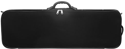 JUNNASALIKER Estuche para violín para instrumentos de tamaño 4/4 con higrómetro y estuche de almacenamiento para instrumentos de cuerda, accesorios para músicos para exteriores