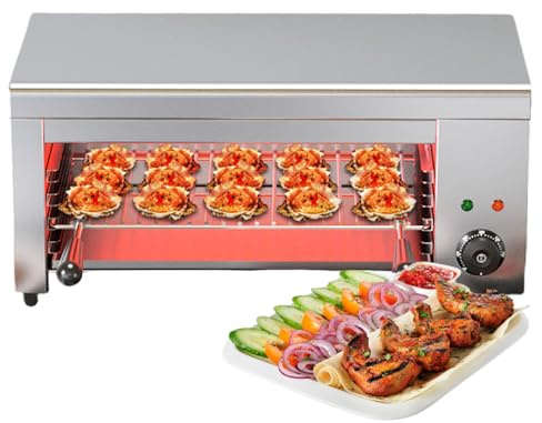 Väggmonterad salamandergrill, 2000W elektrisk ostsmälta rosta, salamandergrill bänkdjup raclette-ostsmälta för smält ostmackor och biffar