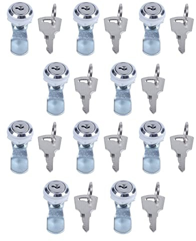 Youbones Lot de 10 systèmes de fermeture utiles pour armoire de classement avec clé