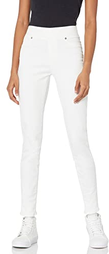 Amazon Essentials Damen Stretch-Schlupf-Jeggings mit mittlerer Leibhöhe - Auslaufmodell, Weiß, 38