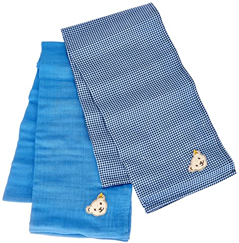 Steiff Baby - Jungen luiers stuks Mullwindel 2er Pack, Steiff Navy, 999 EU