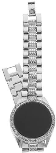 Mikikit Stilvolle Damenuhr mit Strass-Design Armbanduhr für Frauen
