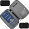 MyGadget Reisepass Organizer [ Platz für 3 Personen Familie ] - Reisepasshülle mit zusätzlichen Platz für Dokumente | EC - Karten | SIM | Schlüssel in Schwarz