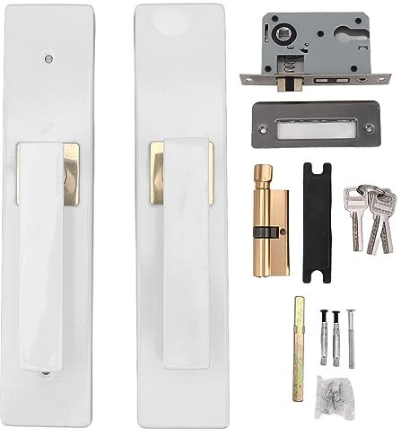 Kuuleyn Maniglia per porta d'ingresso Maniglia per porta moderna Maniglia a leva per porta Serratura per porta Set di maniglie per porta Maniglia a leva per porta d'ingresso con