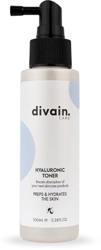 Hyaluronic Toner hydratant pour le visage avec acide hyaluronique + glycérine, idéal pour peaux déshydratées, normales à mixtes, 150 ml