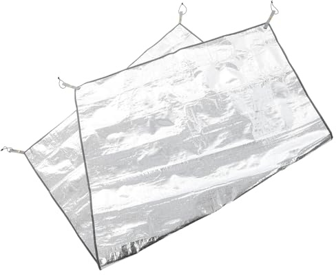 ORFOFE Colchoneta Aislante para Camping de Aluminio Doble Cara 125X200 CM Esterilla Térmica Portátil para Picnic y Tienda de Campaña Manta Aislante Resistente y Ligera