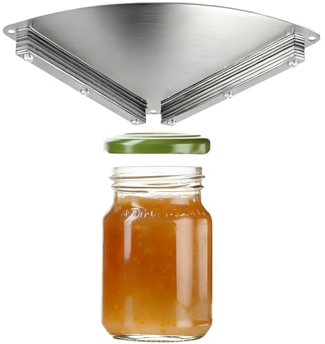 Apriscatole in Acciaio Inox, Apriscatol sottopensile per mani deboli e apribottiglie in vetro, apre coperchi di qualsiasi dimensione, Apriscatole con una sola mano