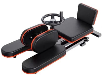 Bensträckare Med Ryggstöd, Kraftig Delad Maskin For Att Förbättra Flexibiliteten Vid Stretching, 0-210° Justerbar Stretchutrustning, 200 Kg Lastkapacitet(Black2)