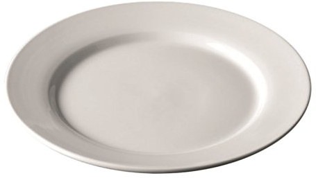 García de Pou 404.29 Platos Llanos, Diámetro 24 cm, Set de 6, Blanco