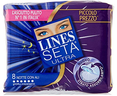 lines ASSORBENTI SETA ULTRA NOTTE ALI 8 PZDieser Artikel ist auch erhältlich in Sets von 12 Stück zu einem hervorragenden Preis, 200 g