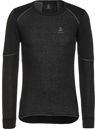 Odlo Thermounterwäsche Herren Active X-Warm I Langarm Thermoshirt I Warme Skiunterwäsche Langarm Thermoshirt mit Rundhals I Herren