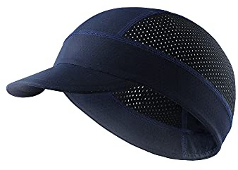 Arcweg Cycling Caps Under Helmet Bike Hat Breathable Anti Sweat Sunproof Cycling Hat Lightweight Bicycle Helmet Liner Cap Reflective Skull Cap for Men & Women Blue and Black
