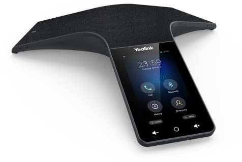 Yealink CP965 IP Power Over Ethernet, Touch Sensitive HD Corded Conference Phone with 5 inch (720x1280) Multi-Touch Screen, Android 9.0, Optimal HD Audio & Full Duplex Technology - Black