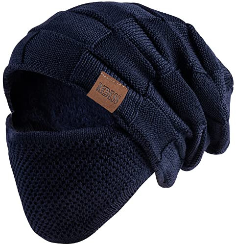 REDESS Beanie Mütze für Herren und Damen Winter Warme Mützen Stricken Slouchy Thick Skull Cap