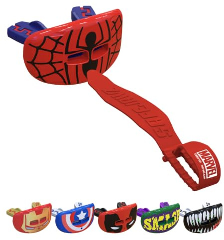 Marvel Spider-Man Protector de labios protectores bucales para adultos y jóvenes para boxeo, baloncesto, lacrosse, fútbol, MMA, artes marciales, hockey y todos los deportes de contacto