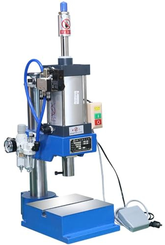 ZHIXUMM Pressa Pneumatica per Punzonatura 440lb/200kg di Pressione, 0,4-0,8 Mpa Pressa Pneumatica Industriale per Impieghi Gravosi per Piegatura Efficiente, Rivettatura E Formatura per Estrusione