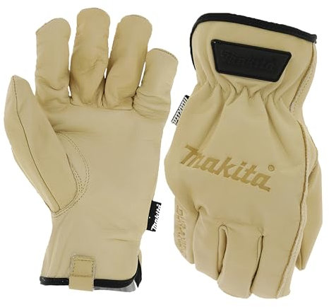 Makita P-84632 Cow Driver Lederhandschuhe, Größe L