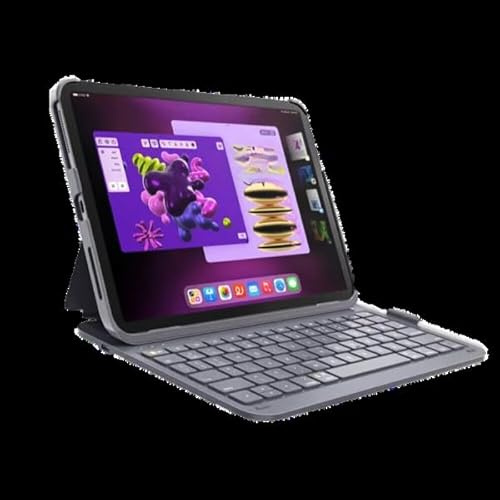 Deqster Slim Pro Keyboard für iPad Air 13, iPad Pro 12.9 (3./4./5. Gen.), Bluetooth, Deutsches Layout (QWERTZ)