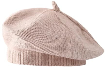 Ayuduots Cappello Basco Color Caramella per Bambini da 1 a 4 Anni, Berretto Francese Lavorato a Maglia Autunno Inverno per Bambini