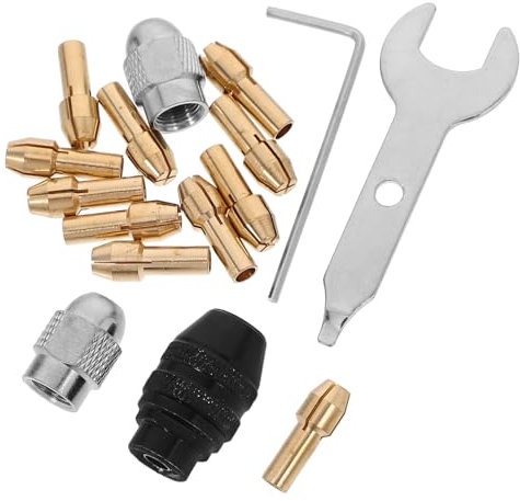 NULYLU 1 Set Bohrmaschinen-zubehör, Schnellspannzangen, Kleines Spannfutter Mit Schraubenschlüsseln, Bohrversorgung, Spannzangen Für Schleifmaschine
