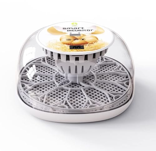Yallmie Egg Incubators for Hatching Eggs, 12 Egg Incubator Automatic Turner Humidity Control Egg Encabulator for Chicken, 360° Clear Window Incubator for Chicken Eggs, Duck, Quails, Goose Eggs