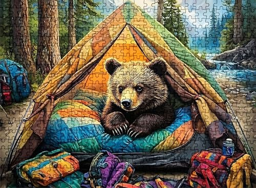 Pussel 5 000 delar, träpussel vuxna skog bär impossibla klassiska pusselbitar 156,5 x 105,5 cm, familjespel, pussel stressminskning tankespel, heminredning w0-762