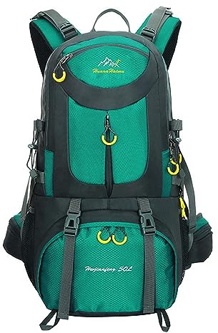 MYMM Mochila de 50 litros, ideal para deportes al aire libre, Senderismo, Trekking, Camping Travel, Escalada. Bolso impermeable del alpinismo, Daypacks que suben del recorrido, mochila, mochila