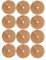 Mulches, Coconut Fibers Mulch Ring Tree Protector Mat Coco Coir Flower Pot Mulching Cover 20cm 12PCS