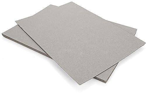 WOPPLXY A4 Greyboard 100 Sheet - 1000 Micron Mount Board A4 Mount Backing Board - 1mm Mount Card for Craft, Mounting, Package