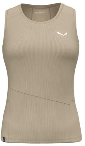 Salewa Damen Puez Sporty Dry Tanktop Women Hiking Shirt, Quicksand, L EU